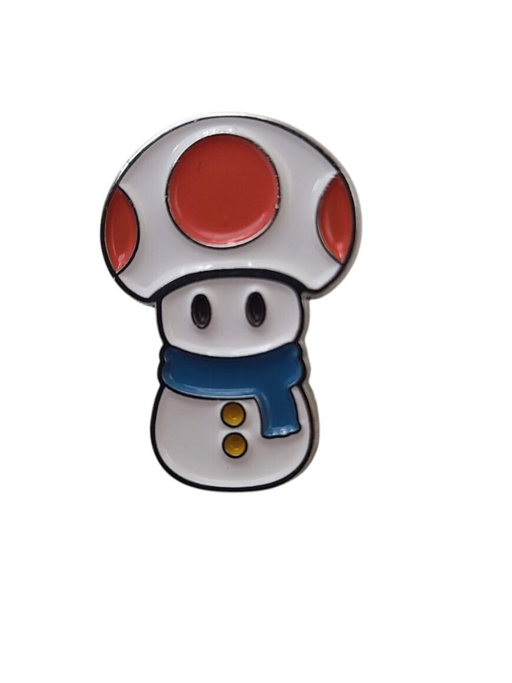 Nintendo Toad Snowman Holiday Pin GameStop Exclusive Mario and Friends Promo